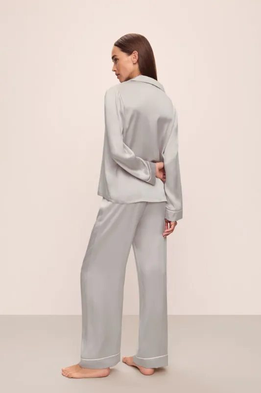 Inez Washable Silk Long PJ Set sold by Eberjey