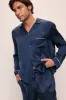 Charles Washable Silk Long PJ Set sold by Eberjey