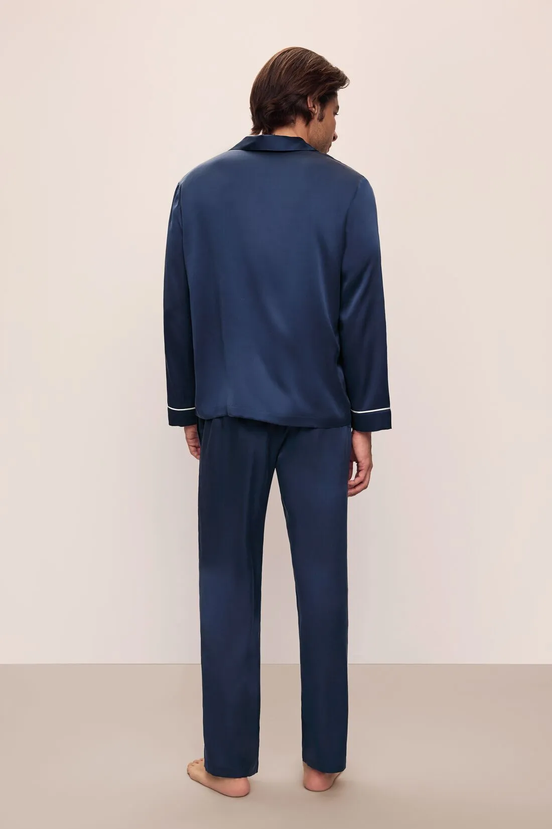 Charles Washable Silk Long PJ Set sold by Eberjey product image thumbnail 3