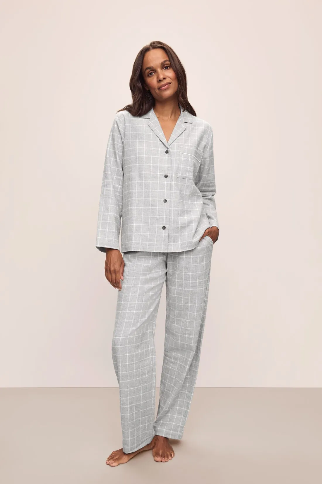 Flannel Long PJ Set sold by Eberjey