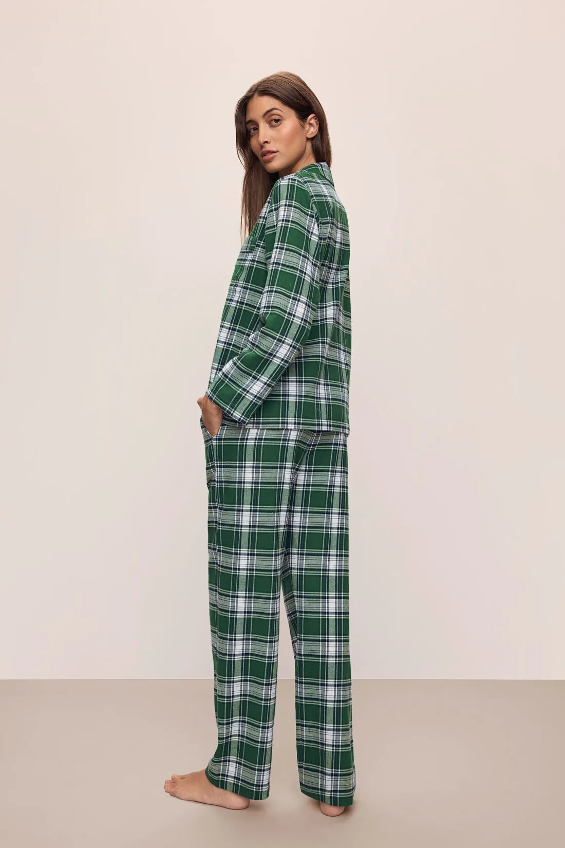 Flannel Long PJ Set sold by Eberjey product image thumbnail 3
