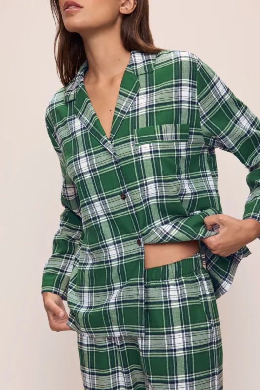 Flannel Long PJ Set sold by Eberjey