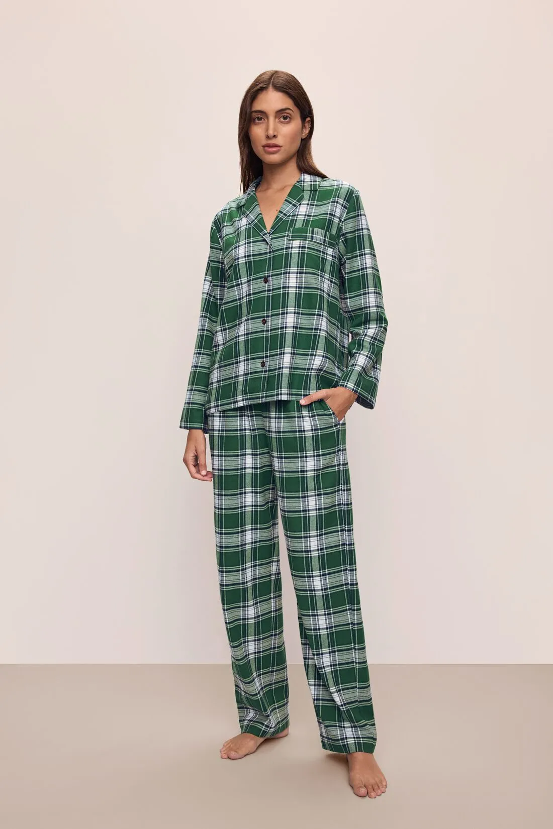 Flannel Long PJ Set sold by Eberjey product image thumbnail 2