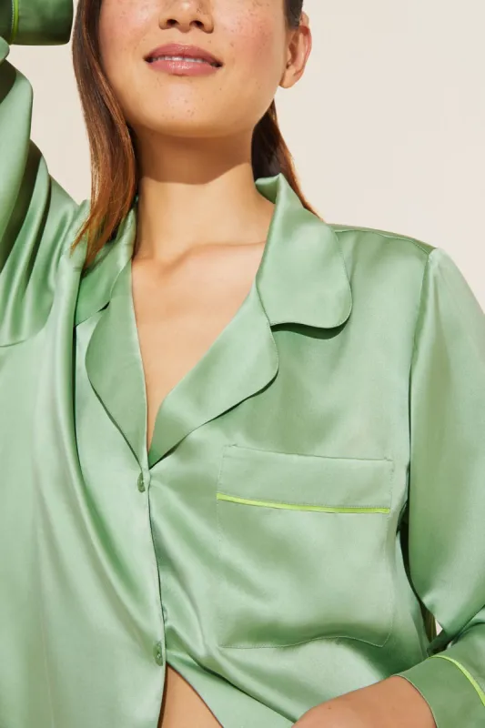 Inez Washable Silk Long PJ Set sold by Eberjey