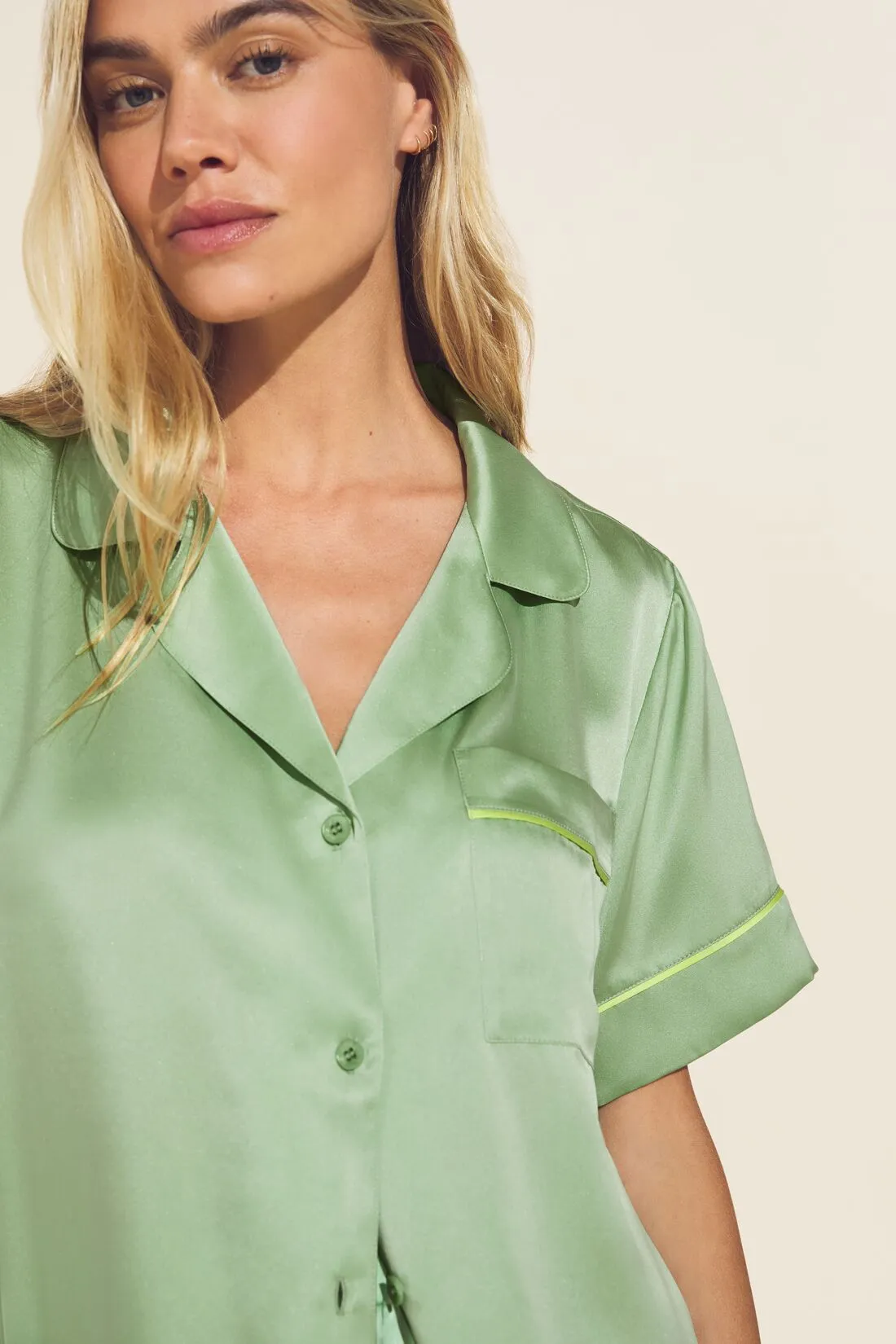 Inez Washable Silk Short PJ Set sold by Eberjey product image thumbnail 2