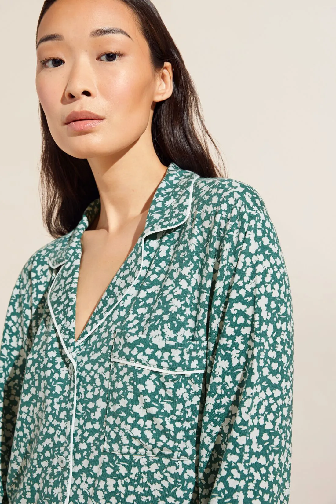 Gisele Printed TENCEL™ Modal Long PJ Set sold by Eberjey product image thumbnail 3