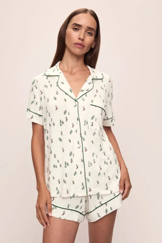 Gisele Printed TENCEL™ Modal Relaxed Short PJ Set sold by Eberjey