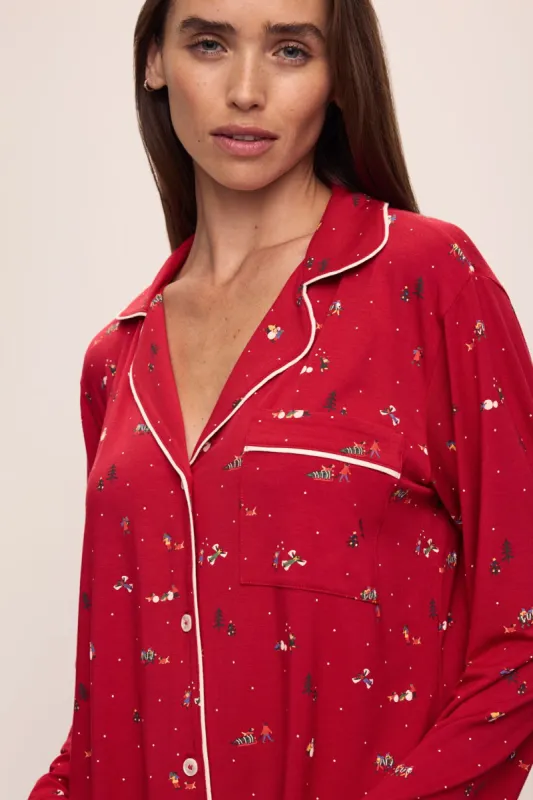Gisele Printed TENCEL™ Modal Long PJ Set sold by Eberjey