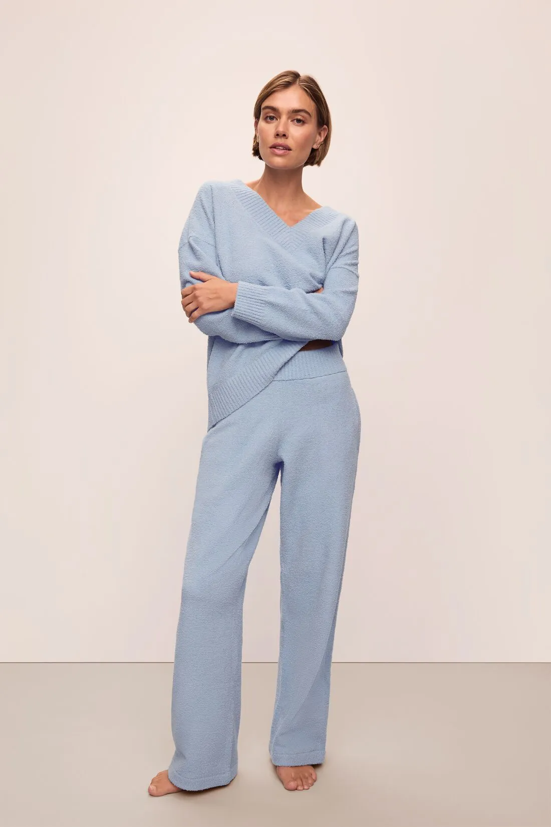 Recycled Boucle Relaxed Fit Pant sold by Eberjey