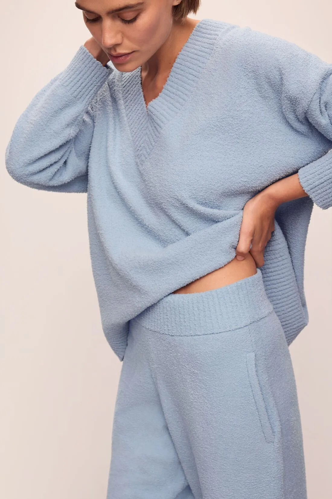 Recycled Boucle Relaxed Fit Pant sold by Eberjey product image thumbnail 3