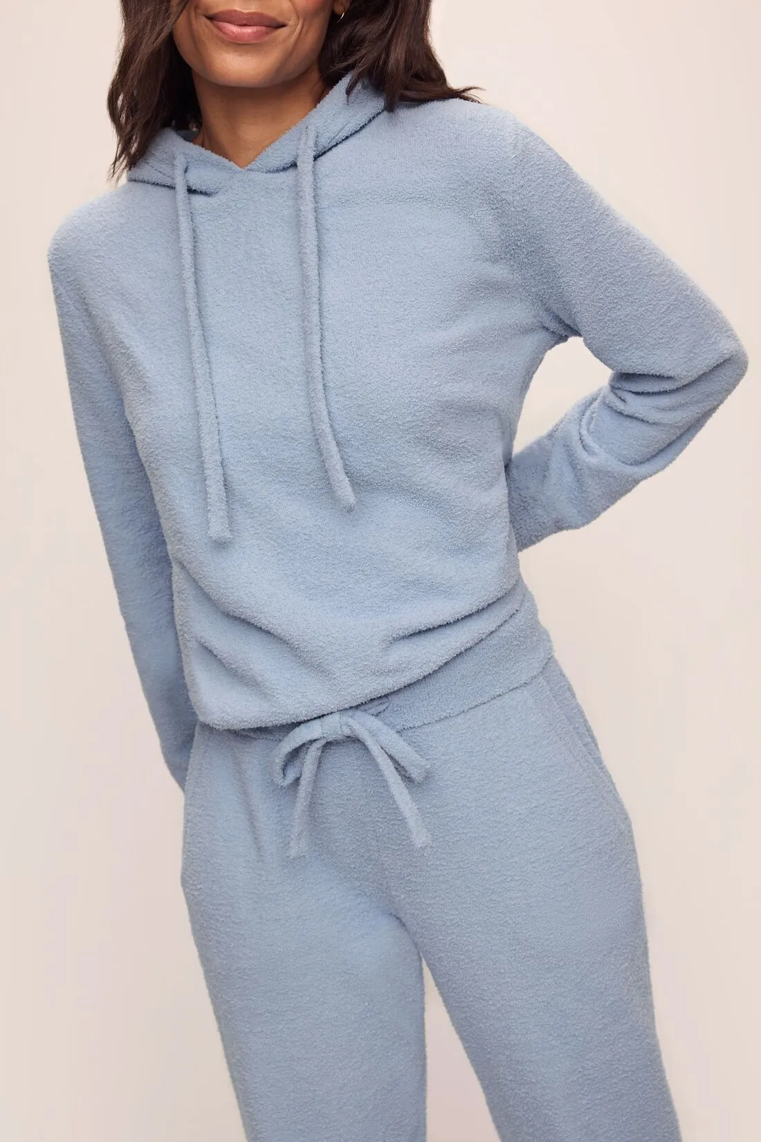 Recycled Boucle Hoodie sold by Eberjey