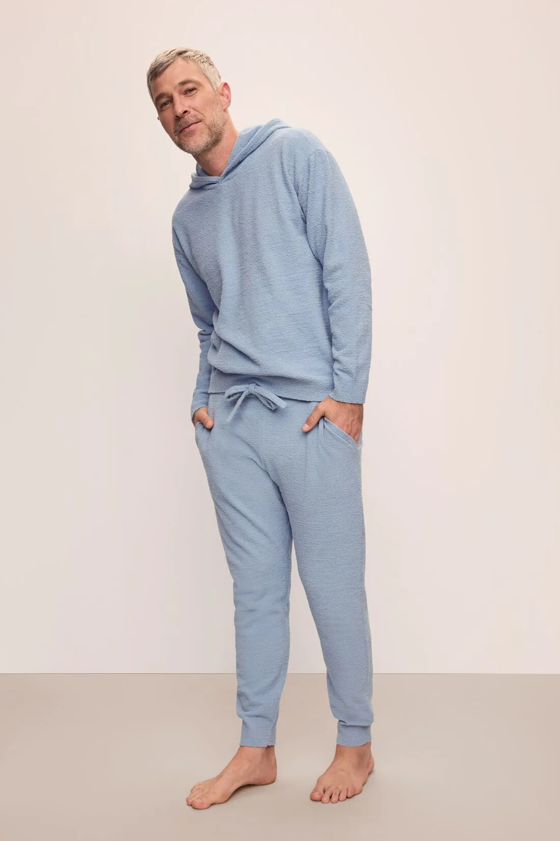 Men's Recycled Boucle Hoodie sold by Eberjey product image thumbnail 4