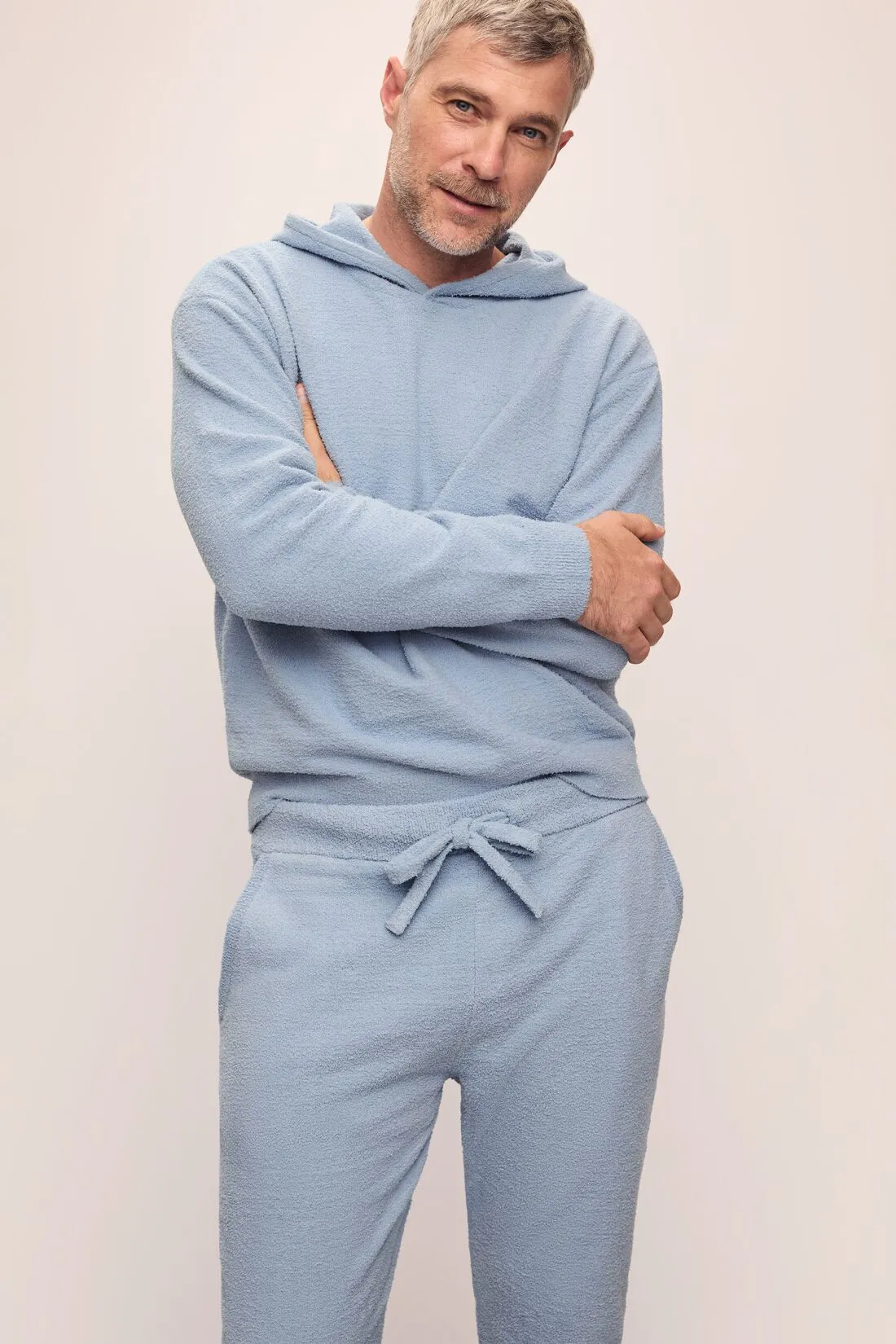 Men's Recycled Boucle Hoodie sold by Eberjey product image thumbnail 3