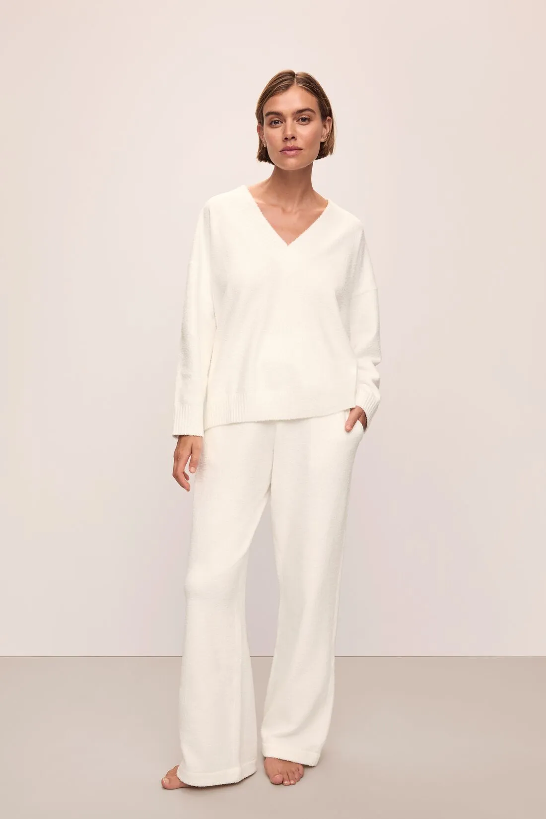 Recycled Boucle Relaxed Fit Pant sold by Eberjey