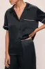 Inez Washable Silk Short Sleeve Pant PJ Set sold by Eberjey