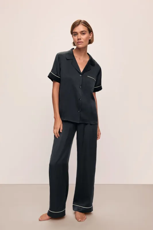 Inez Washable Silk Short Sleeve Pant PJ Set sold by Eberjey