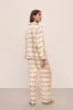 Inez Washable Silk Printed Long PJ Set sold by Eberjey