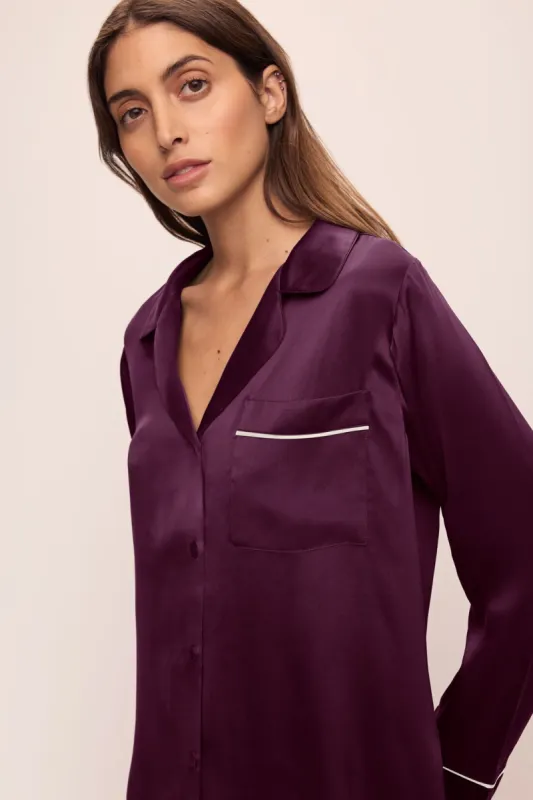 Inez Washable Silk Long PJ Set sold by Eberjey