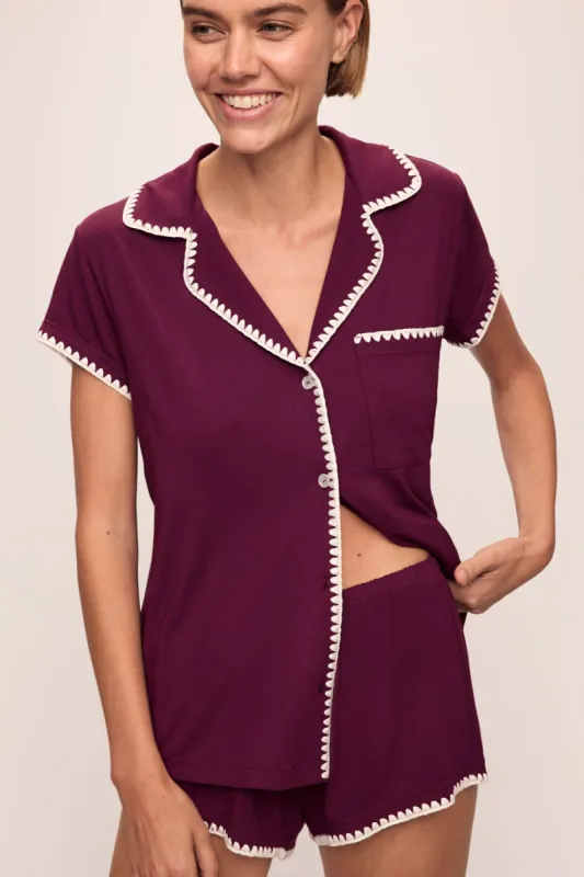 Frida TENCEL™ Modal Shortie Short PJ Set sold by Eberjey