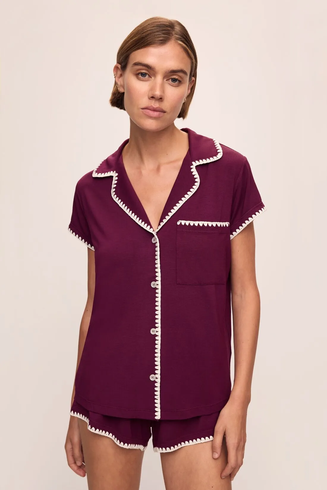 Frida TENCEL™ Modal Shortie Short PJ Set sold by Eberjey product image thumbnail 2