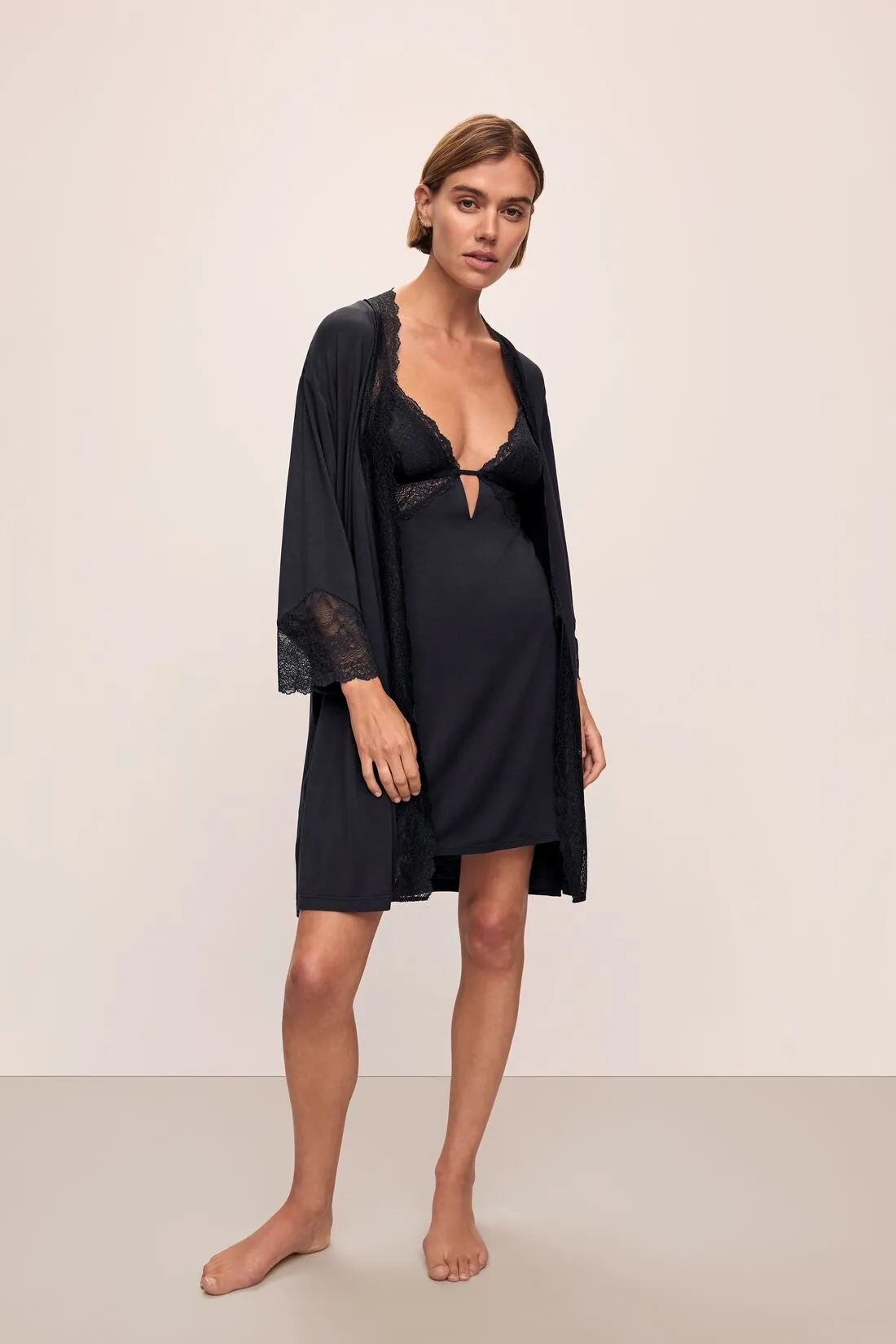 Lara TENCEL™ Modal Short Robe sold by Eberjey product image thumbnail 3