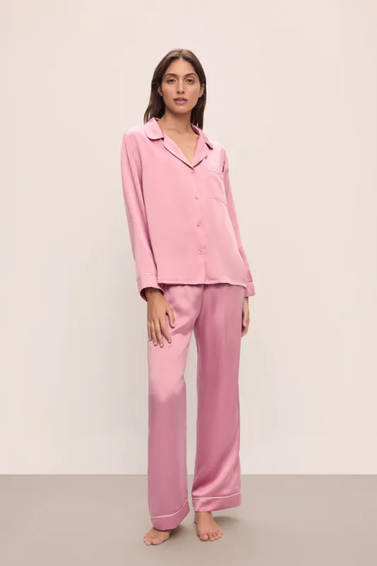 Inez Washable Silk Long PJ Set sold by Eberjey