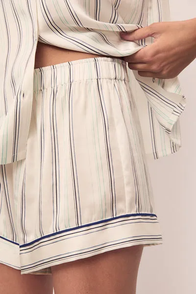 Inez Washable Silk Printed Short PJ Set sold by Eberjey product image thumbnail 4