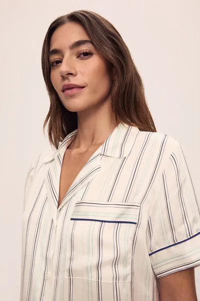 Inez Washable Silk Printed Short PJ Set sold by Eberjey product image thumbnail 3