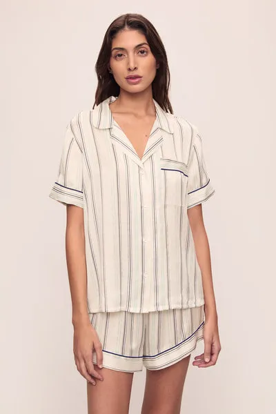 Inez Washable Silk Printed Short PJ Set sold by Eberjey product image thumbnail 2