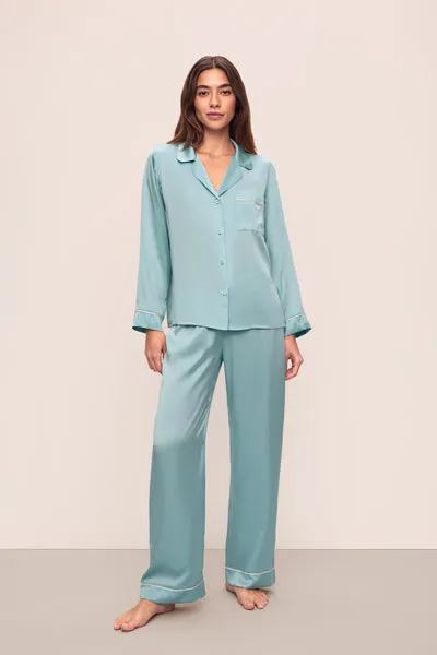 Inez Washable Silk Long PJ Set sold by Eberjey
