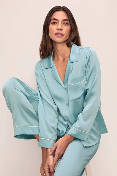 Inez Washable Silk Long PJ Set sold by Eberjey product image thumbnail 2