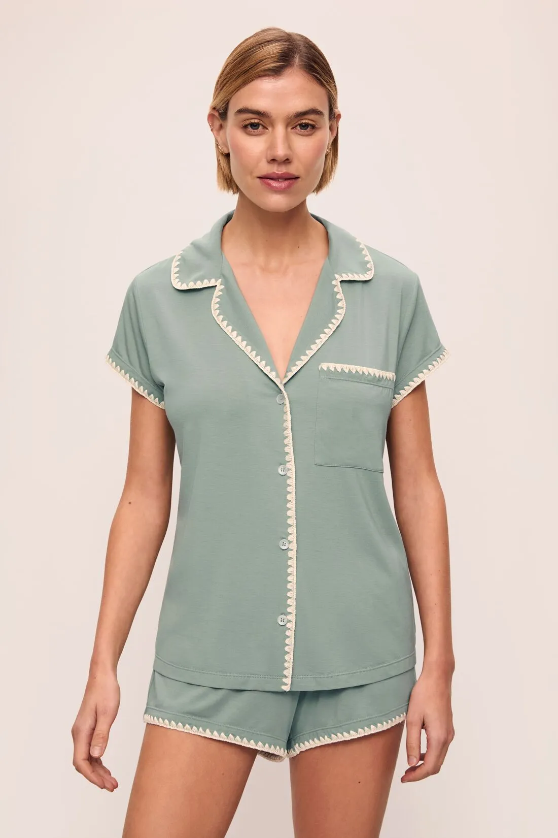 Frida TENCEL™ Modal Shortie Short PJ Set sold by Eberjey