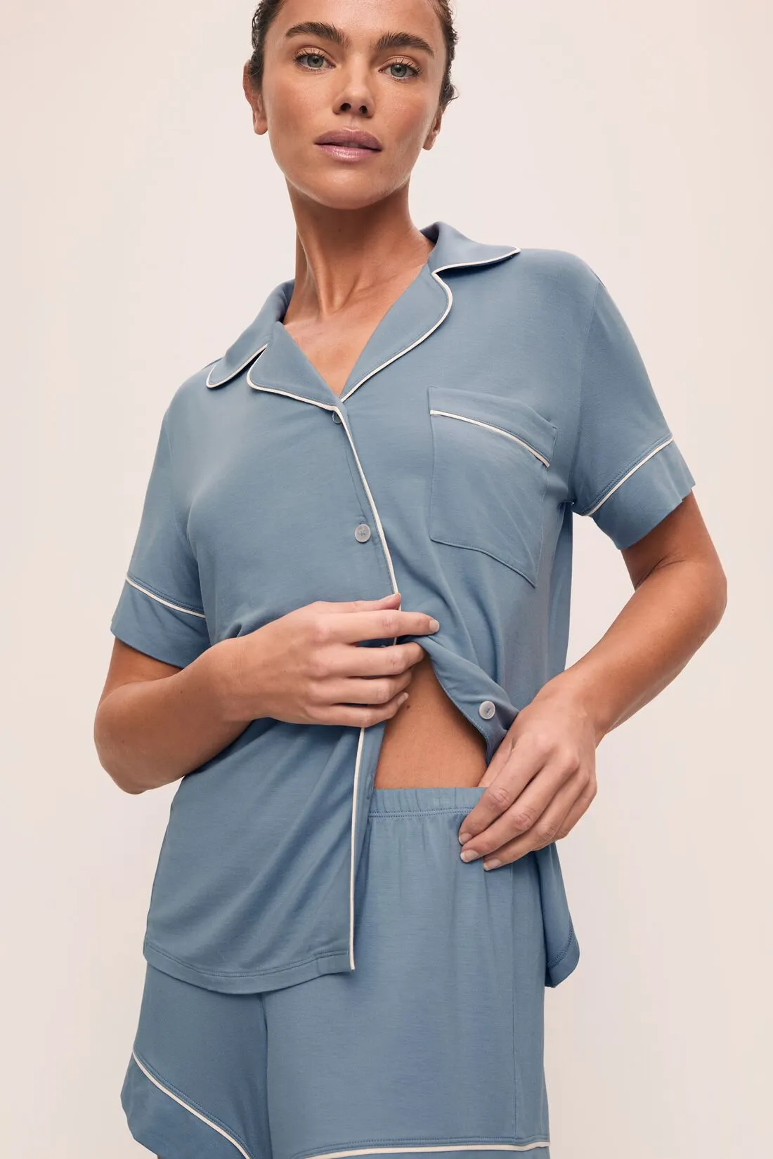 Gisele TENCEL™ Modal Relaxed Short PJ Set sold by Eberjey product image thumbnail 3