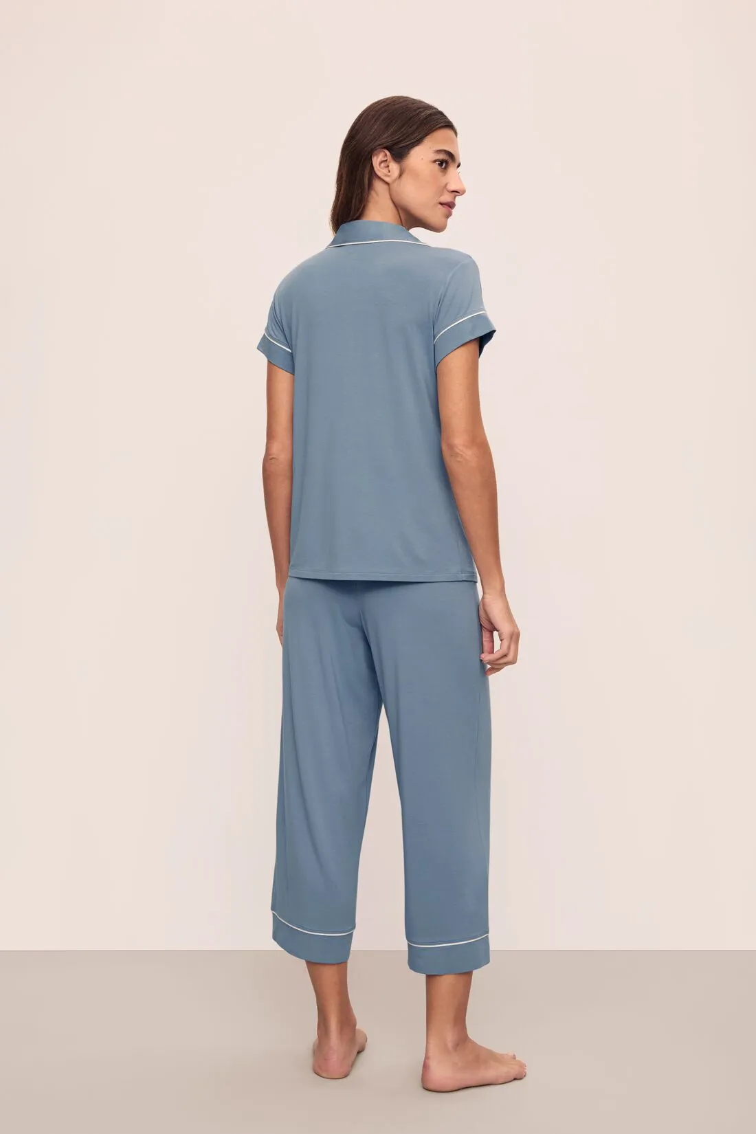 Gisele TENCEL™ Modal Short Sleeve Cropped PJ Set sold by Eberjey product image thumbnail 2