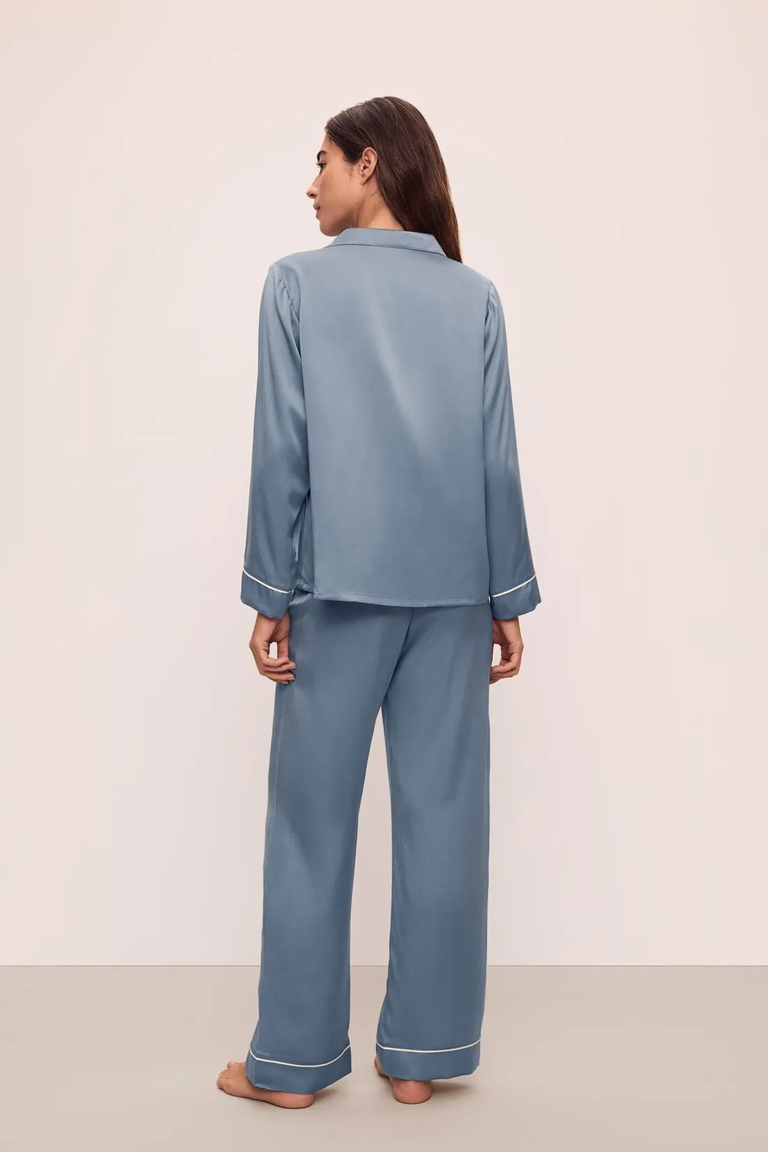 Inez Washable Silk Long PJ Set sold by Eberjey product image thumbnail 4