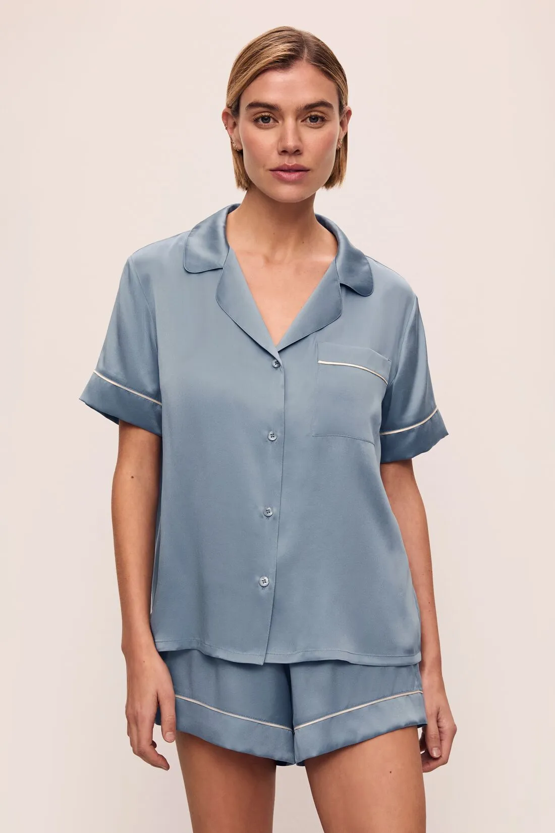 Inez Washable Silk Short PJ Set sold by Eberjey