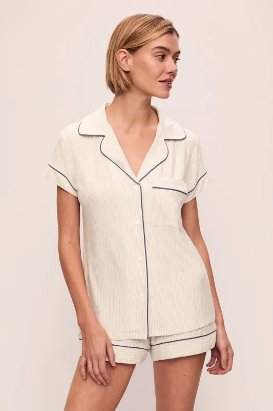 Gisele Printed TENCEL™ Modal Shortie Short PJ Set sold by Eberjey