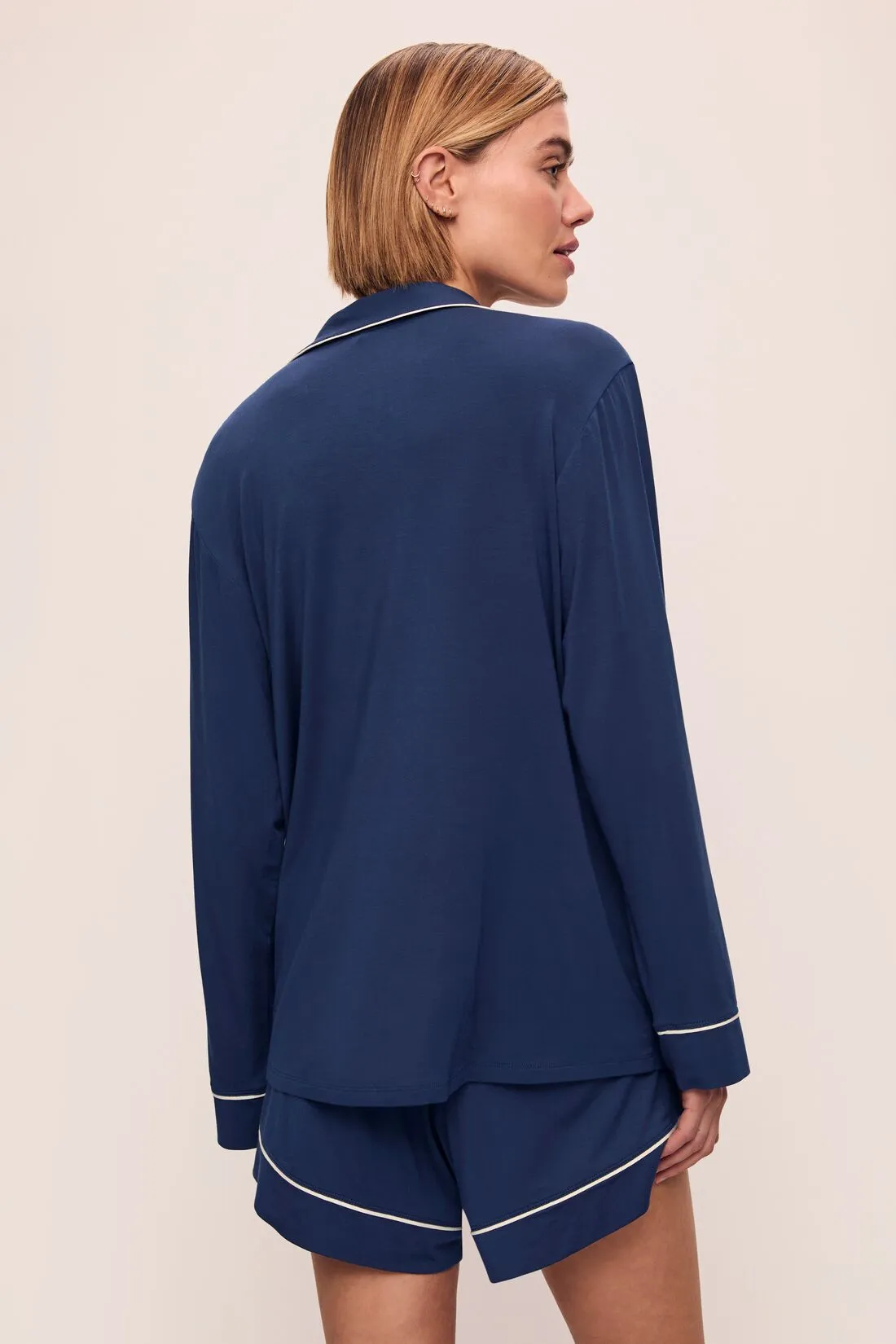 Gisele TENCEL™ Modal Relaxed Long Sleeve Short PJ Set sold by Eberjey product image thumbnail 3