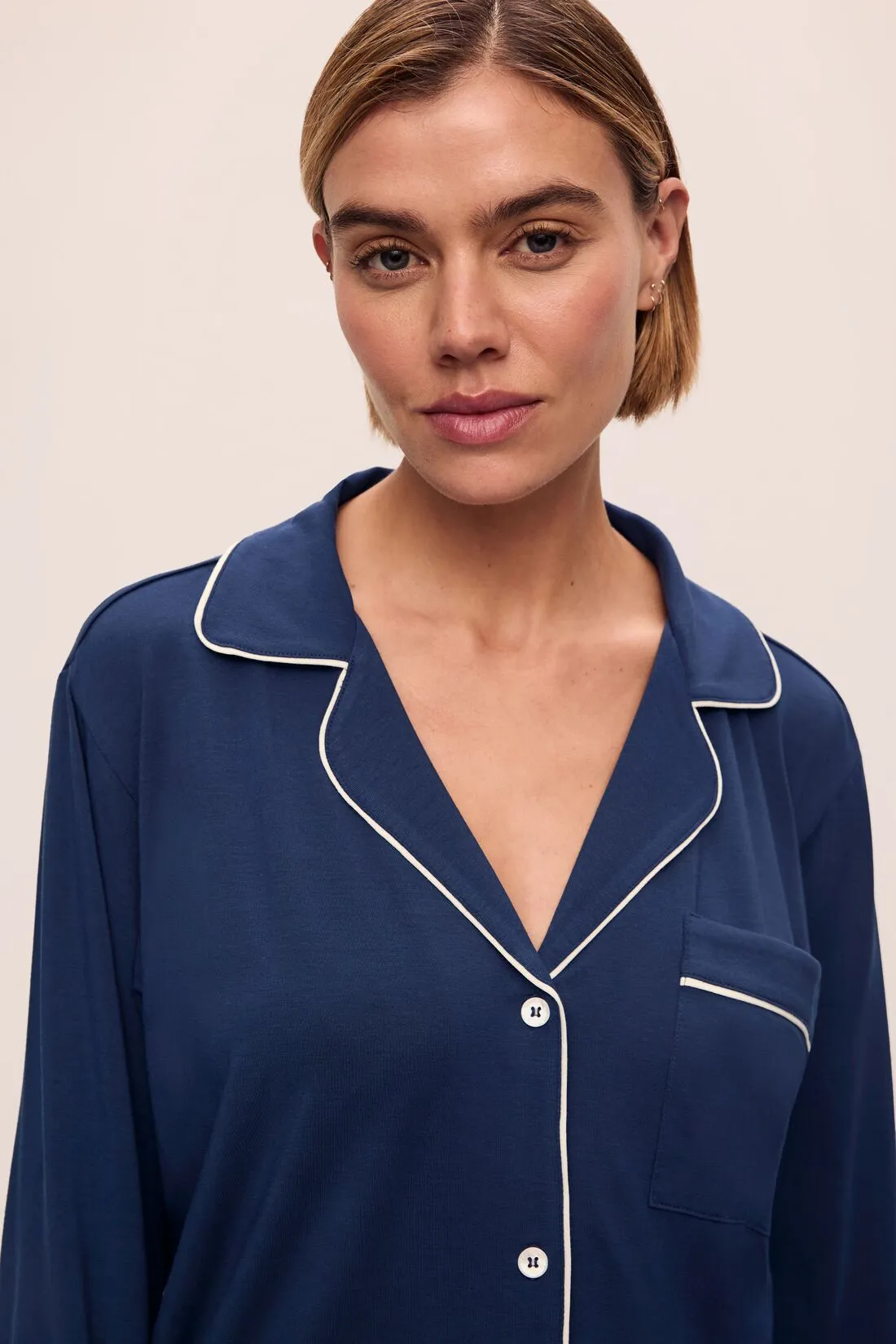 Gisele TENCEL™ Modal Relaxed Long Sleeve Short PJ Set sold by Eberjey product image thumbnail 2