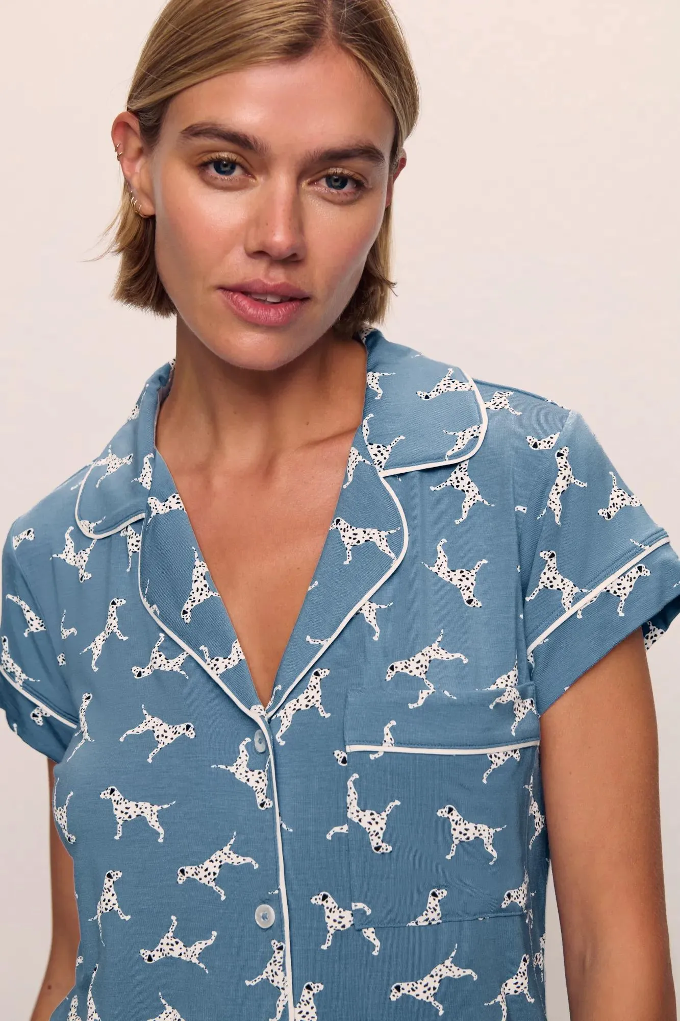Gisele Printed TENCEL™ Modal Shortie Short PJ Set sold by Eberjey product image thumbnail 2