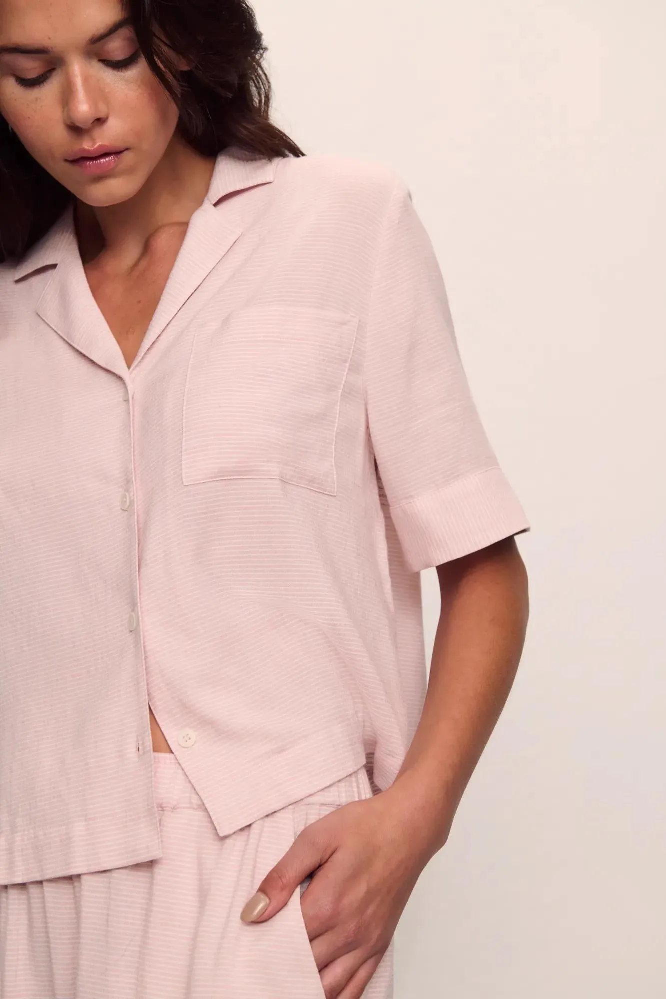 Nautico Relaxed Short Sleeve & Pant PJ Set sold by Eberjey product image thumbnail 2