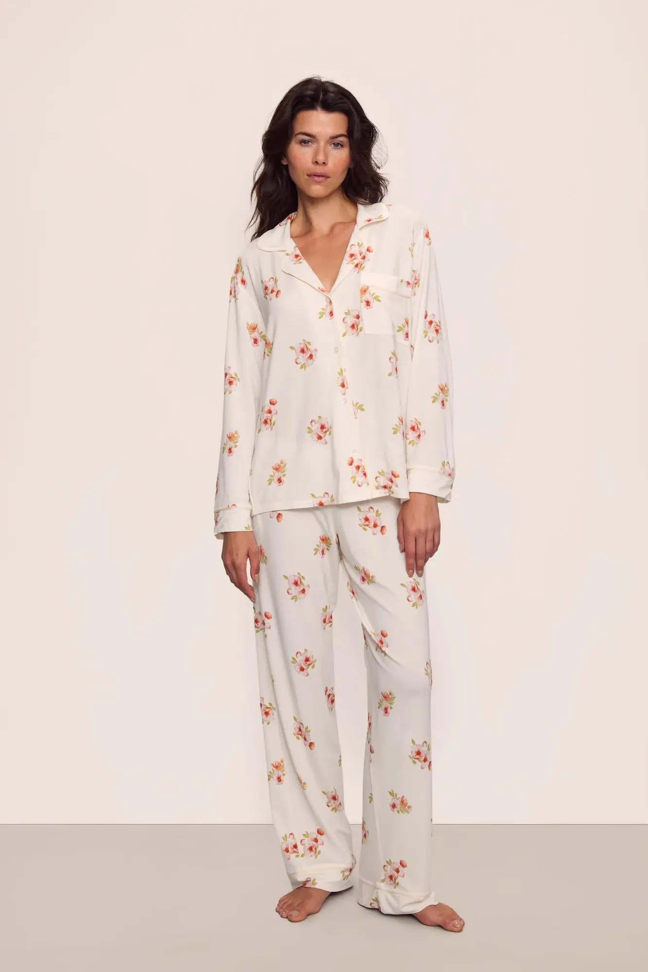 Gisele Printed TENCEL™ Modal Long PJ Set sold by Eberjey