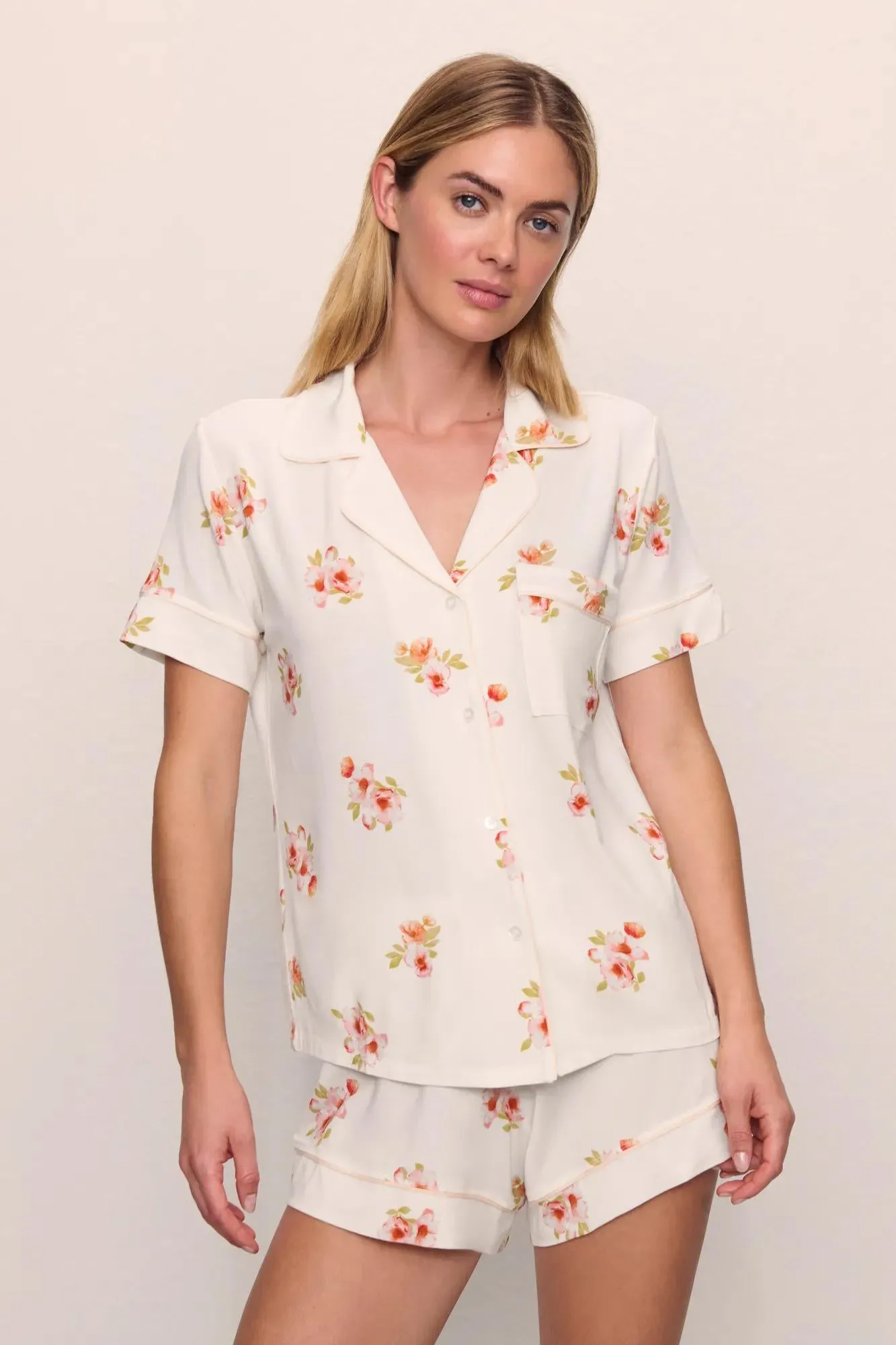 Gisele Printed TENCEL™ Modal Relaxed Short PJ Set sold by Eberjey