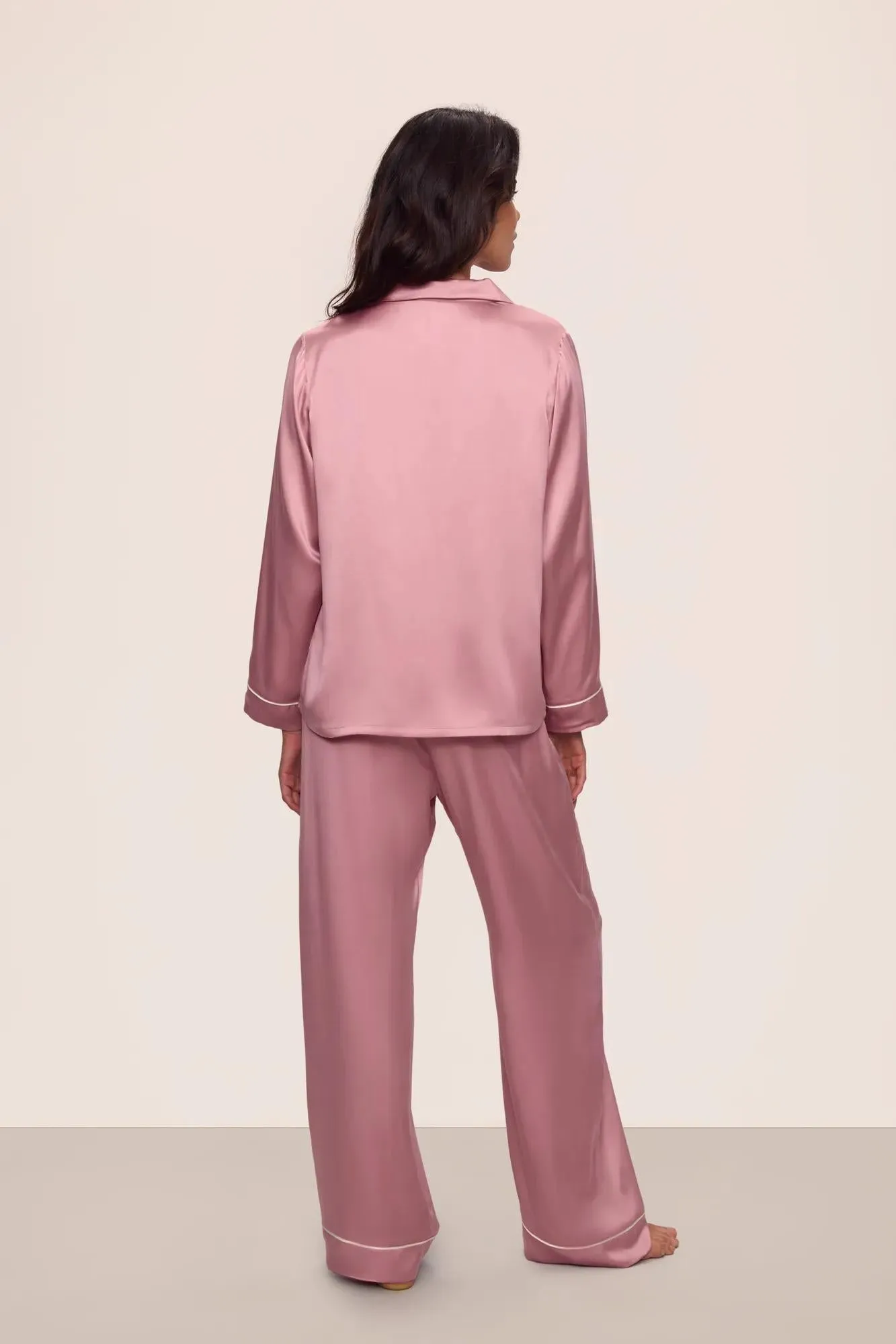 Inez Washable Silk Long PJ Set sold by Eberjey product image thumbnail 3