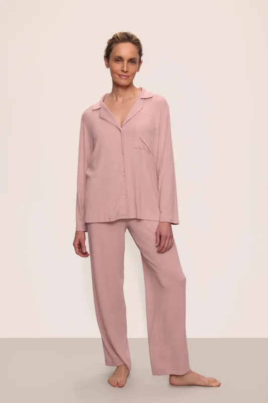 Gisele TENCEL™ Modal Rib Long PJ Set sold by Eberjey