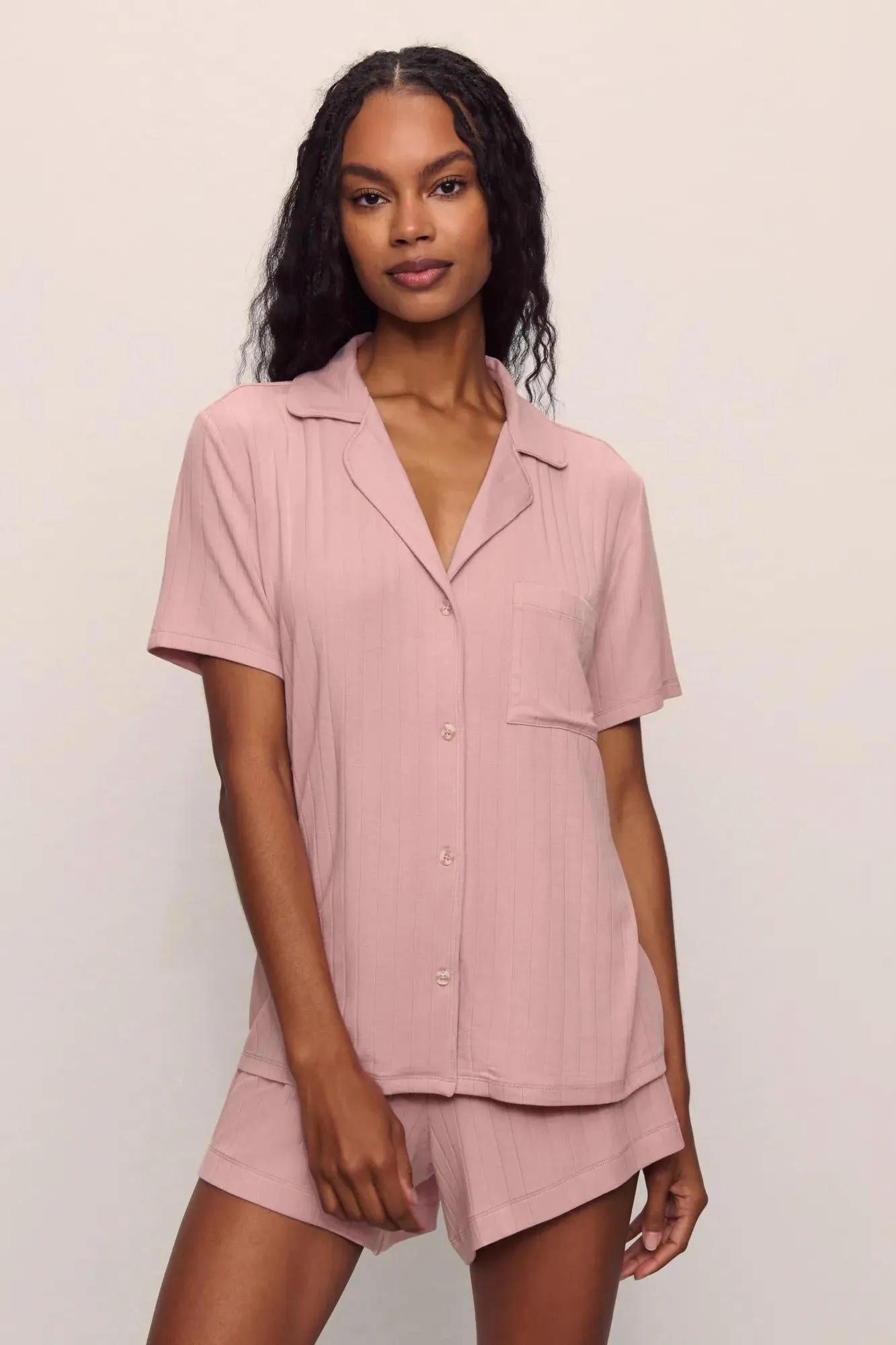 Gisele TENCEL™ Modal Rib Relaxed Short PJ Set sold by Eberjey