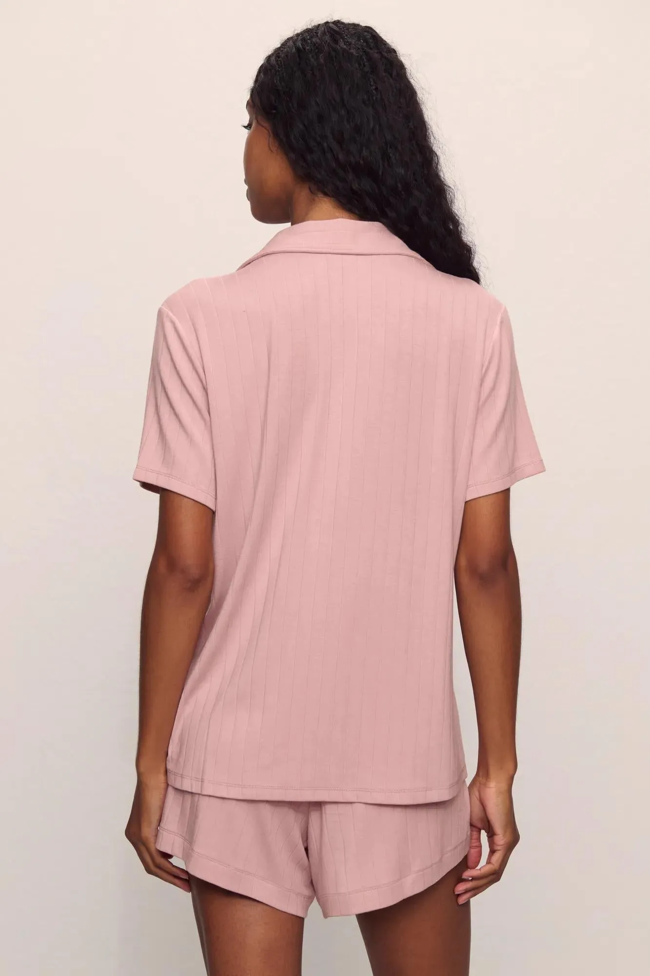 Gisele TENCEL™ Modal Rib Relaxed Short PJ Set sold by Eberjey product image thumbnail 3