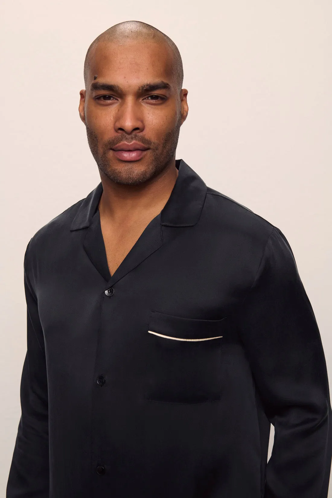 Charles Washable Silk Long PJ Set sold by Eberjey product image thumbnail 2