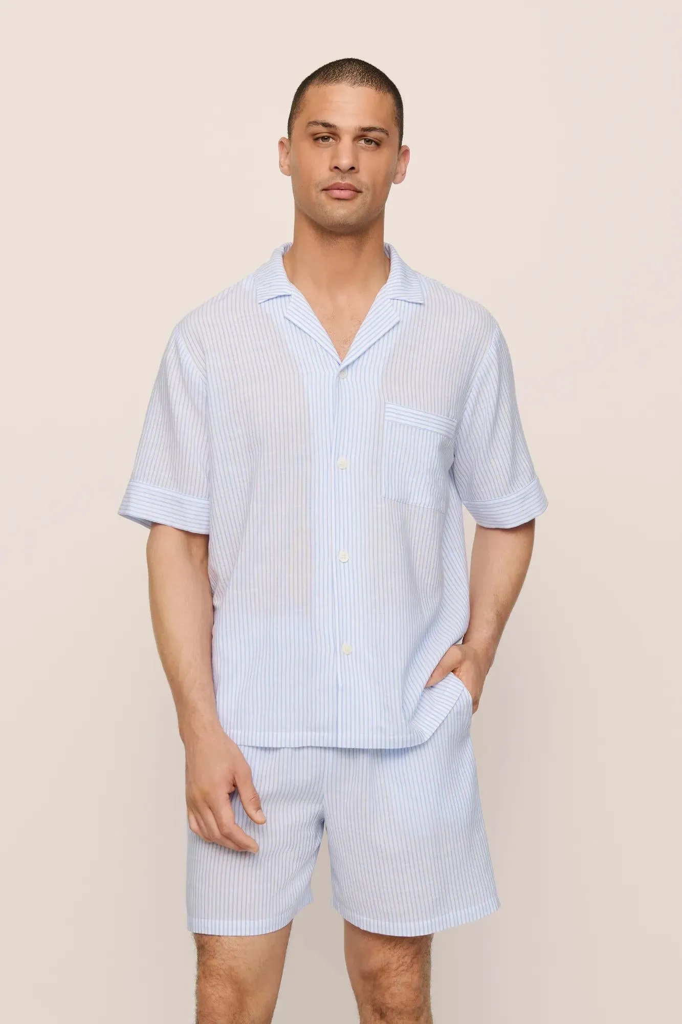 Men's Nautico Short PJ Set sold by Eberjey