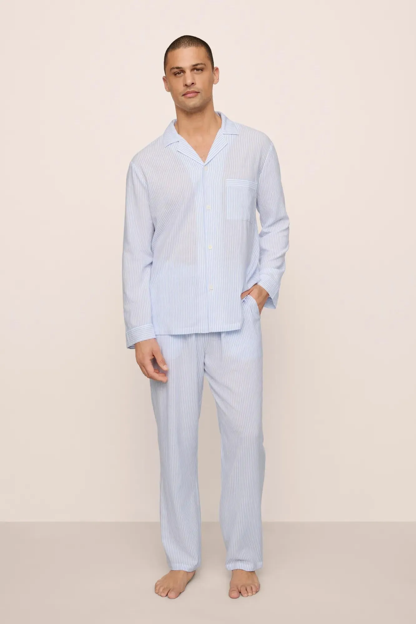 Men's Nautico Long PJ Set sold by Eberjey